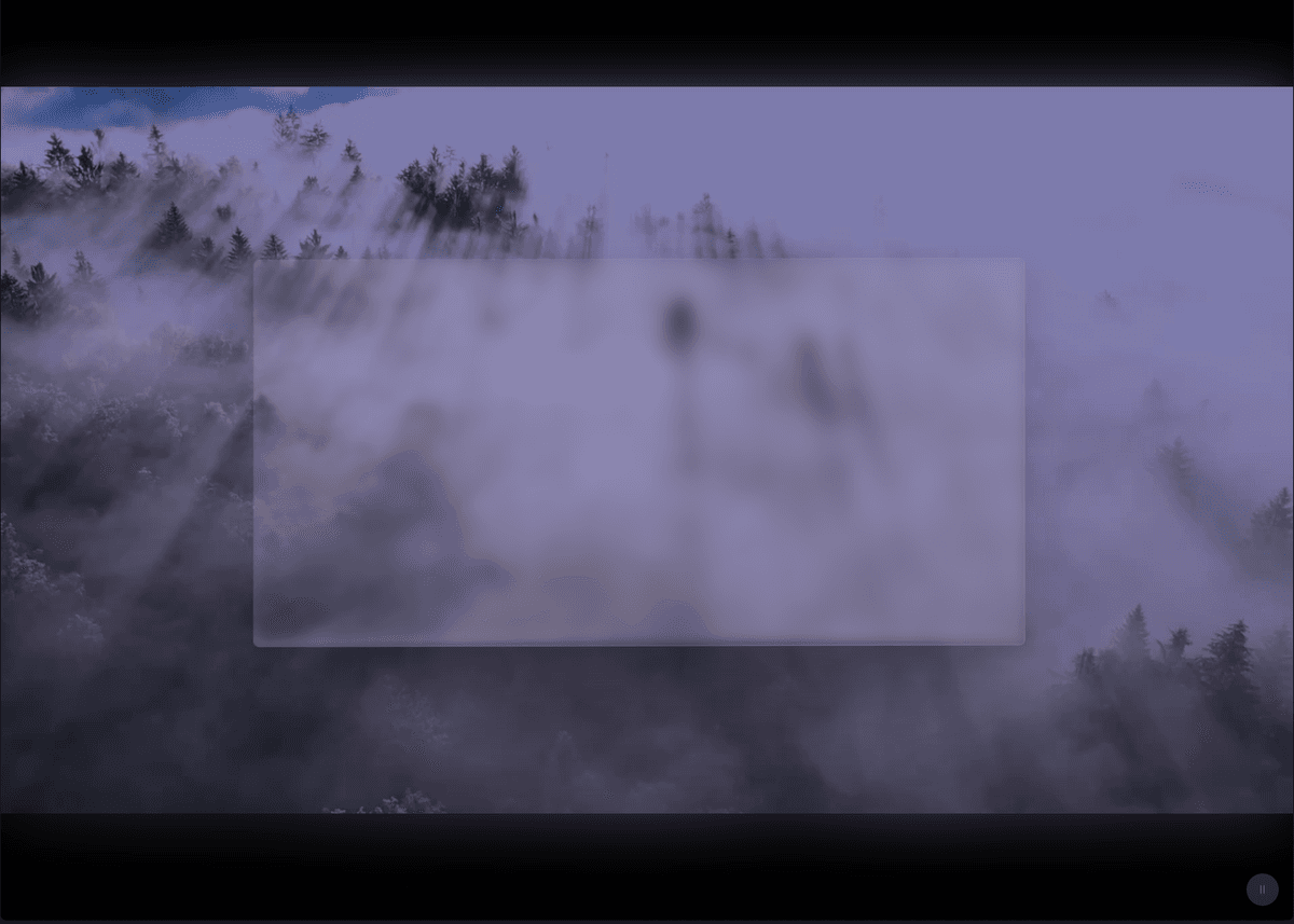 Frosted glass CSS experiment